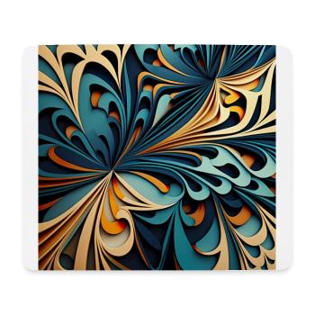 Modernes abstraktes Muster - Mousepad (Querformat) - Weiß - Vorne
