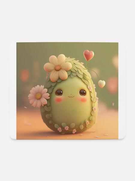 Avocado - Mousepad (Querformat) - Weiß