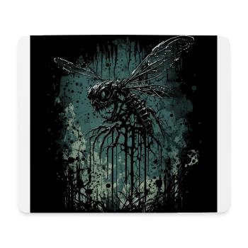 Gruselige Horror Libelle - Mousepad (Querformat) - Weiß - Vorne