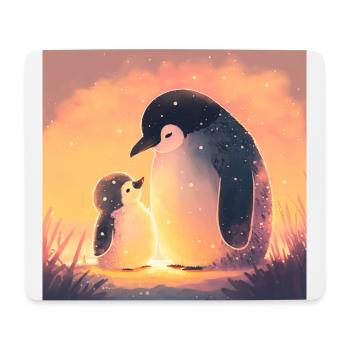 Famille Penguin - Tapis de souris (format paysage) - blanc - Devant