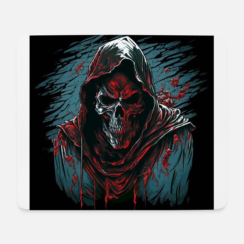 Gevatter Tod - Mousepad (Querformat) - Weiß