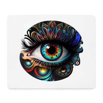 Auge 2 - Mousepad (Querformat) - Weiß - Vorne