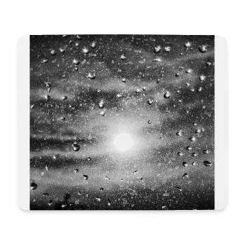 Soleil et pluie - Tapis de souris (format paysage) - blanc - Devant
