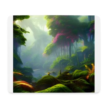 Tropenwald 01 - Mousepad (Querformat) - Weiß - Vorne