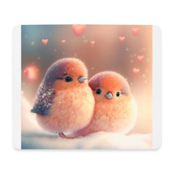 Vögle liebe - Mouse Pad (horizontal) - white - Front