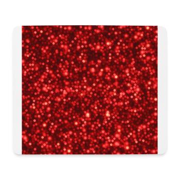 Red Glitter Design for Mobile Phone Cases - Mouse Pad (horizontal) - white - Front