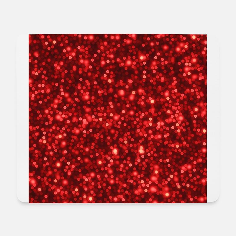 Red Glitter Design for Mobile Phone Cases - Mouse Pad (horizontal) - white
