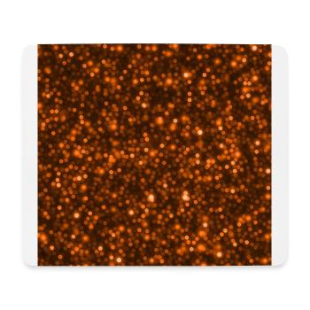orange glitter design for mobile phone cases - Mouse Pad (horizontal) - white - Front
