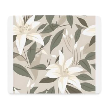 Blumen Motiv Design für Handy Hüllen - Mousepad (Querformat) - Weiß - Vorne