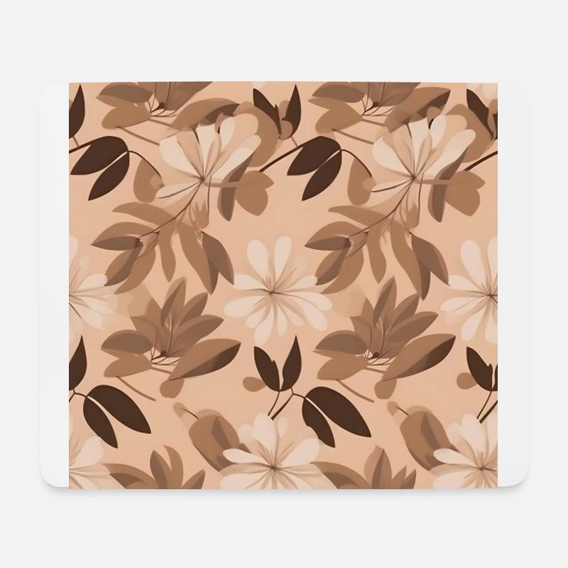 Blumen Motiv Design für Handy Hüllen - Mousepad (Querformat) - Weiß