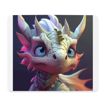 Baby dragon beautiful - Mouse Pad (horizontal) - white - Front