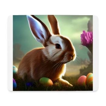 Osterhase_01 - Mouse Pad (horizontal) - white - Front