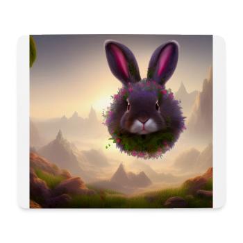 Osterhase_02 - Mouse Pad (horizontal) - white - Front