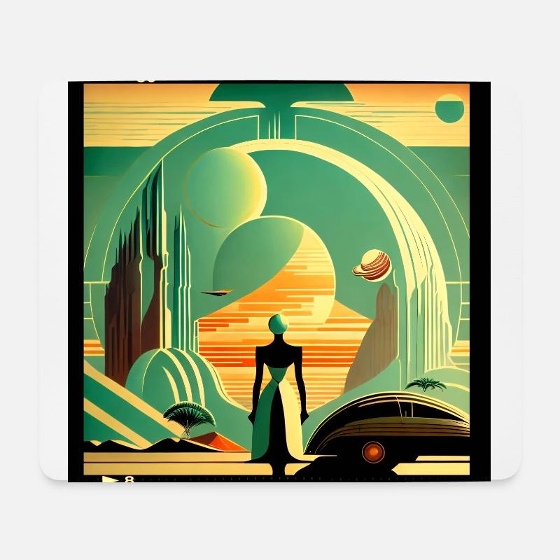 Horizonte der Zukunft - Mousepad (Querformat) - Weiß