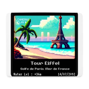 Eiffel Tower Gulf of Paris Sea of France - Mouse Pad (horizontal) - white - Front