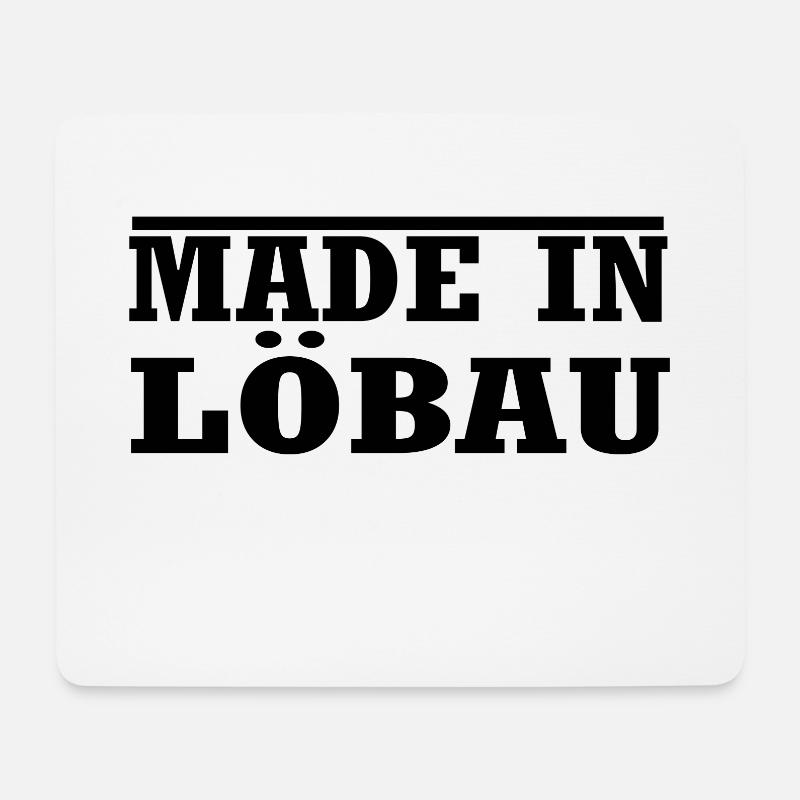 Löbau - Mousepad (Querformat) - Weiß