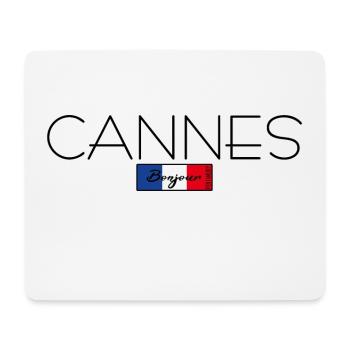 CANNES FRANCE HOLIDAY SUMMER PARTY (b) - Mouse Pad (horizontal) - white - Front