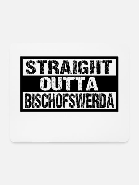 Bischofswerda - Mousepad (Querformat) - Weiß