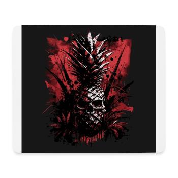 Fruit d’ananas effrayant - Tapis de souris (format paysage) - blanc - Devant