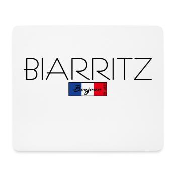 BIARRITZ FRANCE HOLIDAY SUMMER PARTY (b) - Mouse Pad (horizontal) - white - Front