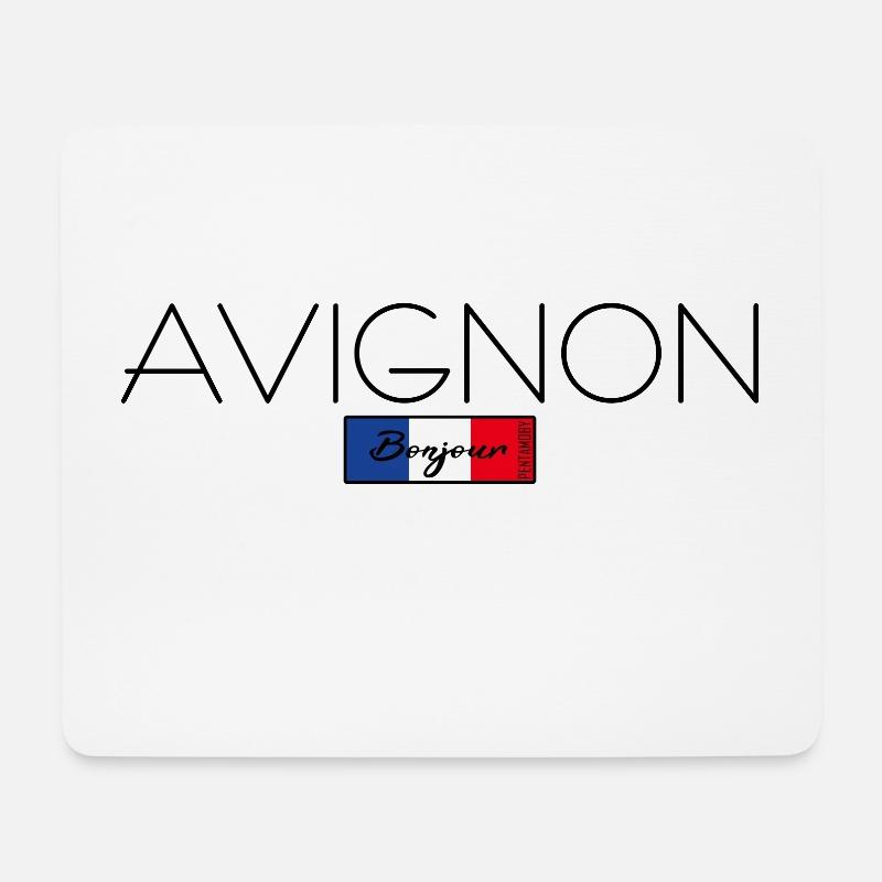 AVIGNON FRANKREICH URLAUB SOMMER PARTY (b) - Mousepad (Querformat) - Weiß