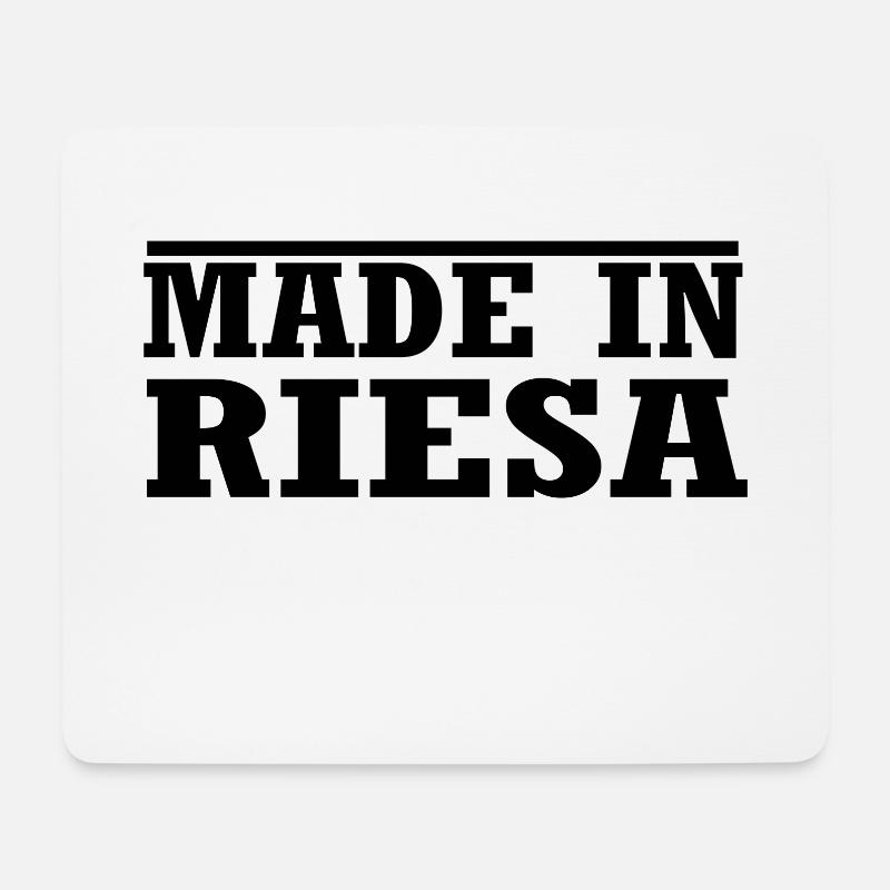 Riesa - Mousepad (Querformat) - Weiß