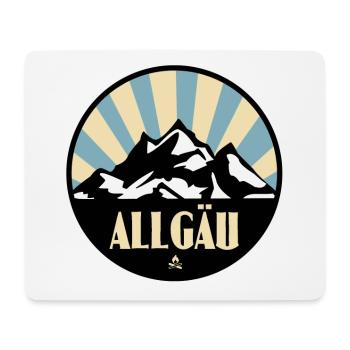 Allgäu - Mousepad (Querformat) - Weiß - Vorne
