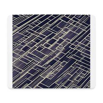 Nano motif, sombre - Tapis de souris (format paysage) - blanc - Devant