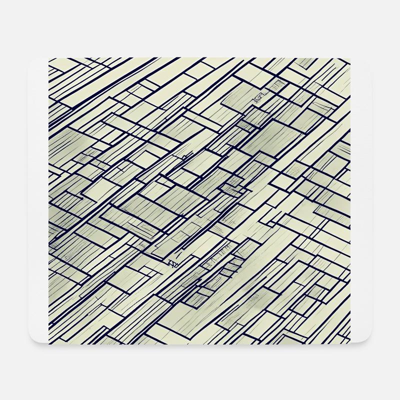 Nano Muster negativ - Mousepad (Querformat) - Weiß