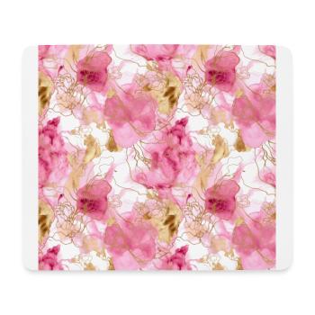 Alcool Encre Art Encre Art Marbré Rose Rose - Tapis de souris (format paysage) - blanc - Devant