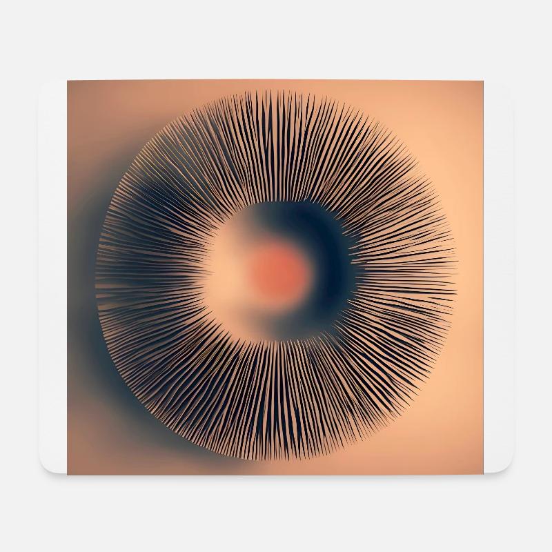 Abstract Shape, Iris, Structure, Round, - Mouse Pad (horizontal) - white