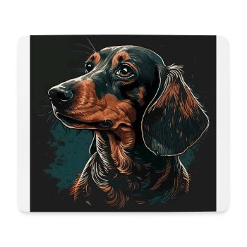 Dachshund - Mouse Pad (horizontal) - white - Front