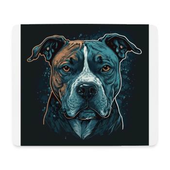 American Staffordshire Terrier - Mousepad (Querformat) - Weiß - Vorne