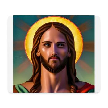 Jesus Christus - Mousepad (Querformat) - Weiß - Vorne