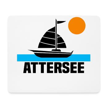 Attersee - Mousepad (Querformat) - Weiß - Vorne