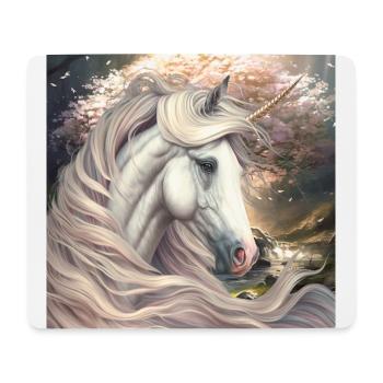 Unicorn simply to fall in love with - Mouse Pad (horizontal) - white - Front
