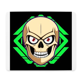 Skull - Mouse Pad (horizontal) - white - Front