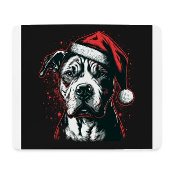 American Staffordshire Terrier xmas - Mouse Pad (horizontal) - white - Front
