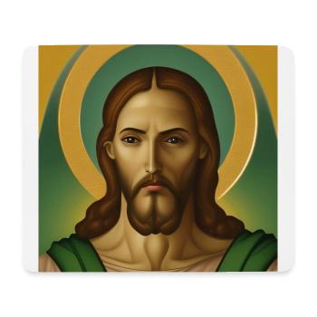 Jesus Christ - Mouse Pad (horizontal) - white - Front