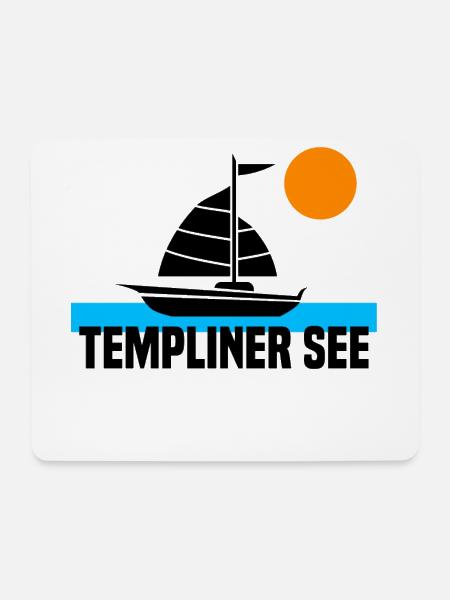 Templiner See - Mousepad (Querformat) - Weiß