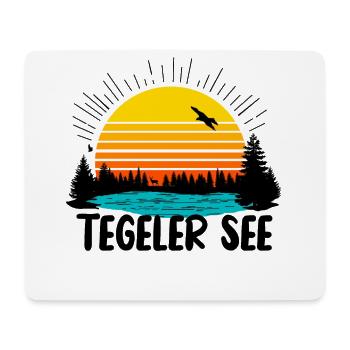 Tegeler See - Mousepad (Querformat) - Weiß - Vorne