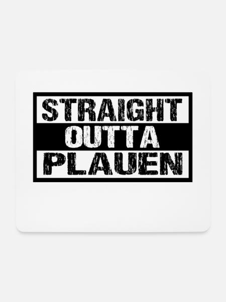 Plauen - Mousepad (Querformat) - Weiß