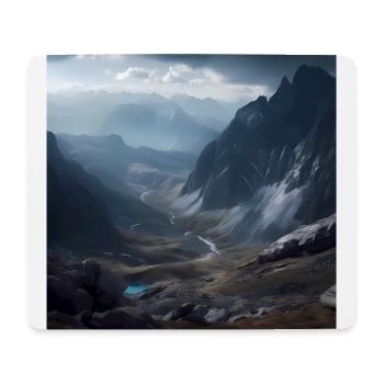 Austrian mountain landscape - Mouse Pad (horizontal) - white - Front