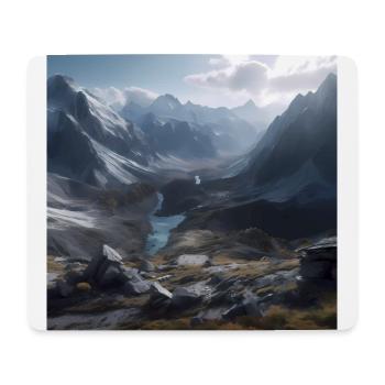 Paysage montagneux autrichien - Tapis de souris (format paysage) - blanc - Devant