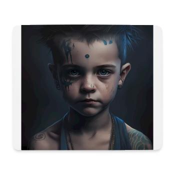 Kinder mit Tattoos - Mousepad (Querformat) - Weiß - Vorne