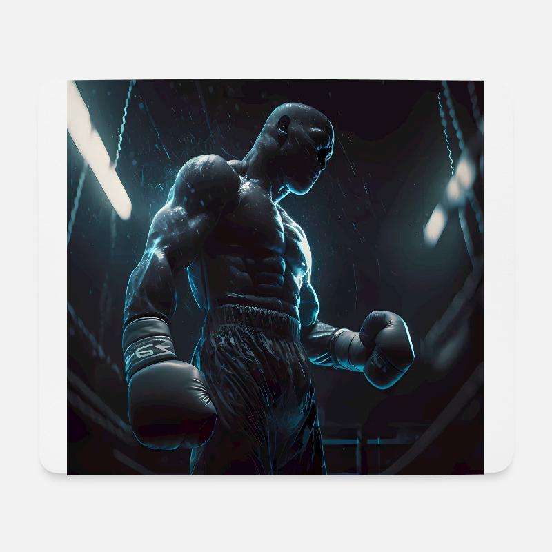 Boxing Artwork - Mouse Pad (horizontal) - white