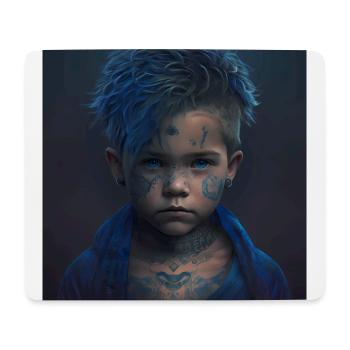 Kinder mit Tattoos Artwork - Mousepad (Querformat) - Weiß - Vorne