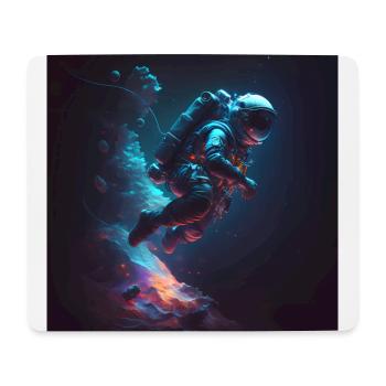 Astronaut im Weltall Artwork - Mousepad (Querformat) - Weiß - Vorne