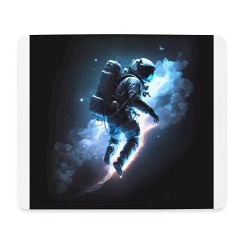Astronaut im Weltall Artwork - Mousepad (Querformat) - Weiß - Vorne