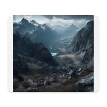 Österreichische Berglandschaft - Mousepad (Querformat) - Weiß - Vorne